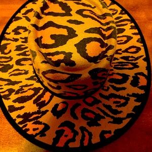 Lucky & Blessed leopard print hat